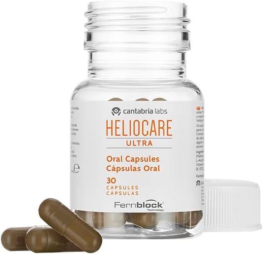 Heliocare® Ultra Capsules (30 Capsules) Sun Protection Supplements | Extra Protective Skin Care Boost - Increase Resistance To Sun Damage | Protects Against Uva, Uvb, Visible And Infrared Hazards