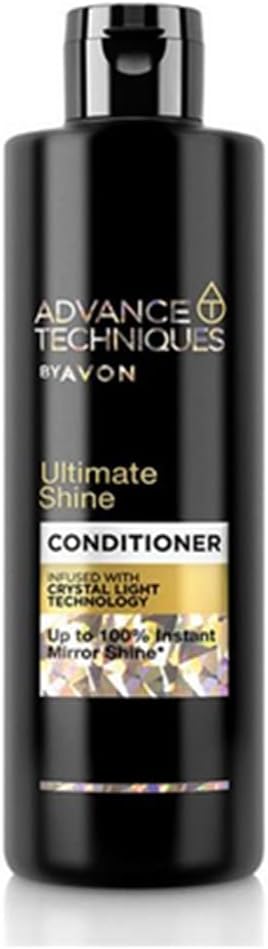 Avon Advance Techniques Ultimate Shine Collection Includes Shampoo 250Ml, Conditioner 250Ml, And Illuminating Treatment Spray 100Ml