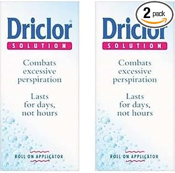 Driclorr Pack Of 2 Antiperspirant Roll On Applicator 20 Ml, Pack Of 2