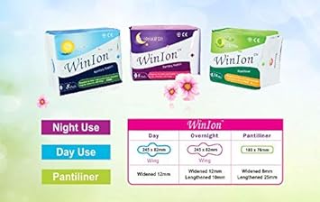 16 Packets WINALITE WINLON Pantiliner (Total 384 Pads) by Winlon - Women Daily use Sanitary Napkin