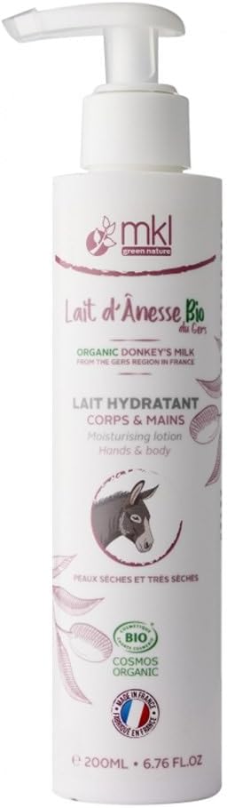 Mkl Green Nature Organic Donkey Milk From Gers Moisturizing Lotion Hands And Body 200Ml