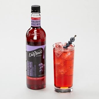 Davinci Gourmet Classic Huckleberry Syrup, 25.4 Fluid Ounce (Pack Of 4)