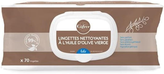 Gifrer Wipes With Virgin Olive Oil 70 Wipes