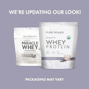 Dr. Mercola, Organic Miracle Whey Vanilla Protein Powder, 13.5 oz (382