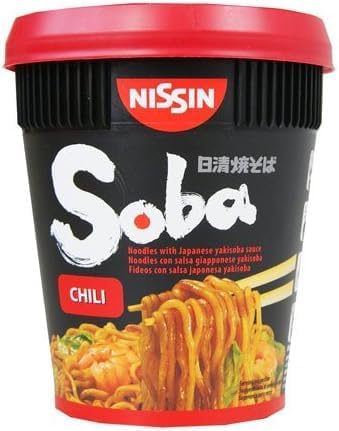 NISSIN Chilli Soba Noodles with Yakisoba Sauce, 92g Pack of 8 : Amazon.co.uk: Grocery