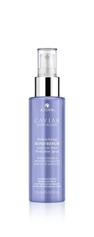 Alterna Caviar Anti-Aging Restructuring Bond Repair Leave-In Heat Protection Spray, 4.2 Fl Oz | Strengthens & Protects Damaged Hair