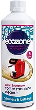 Ecozone Coffee Machine Cleaner And Descaler 500 Ml - 5 Applications Per Bottle By Ecozone
