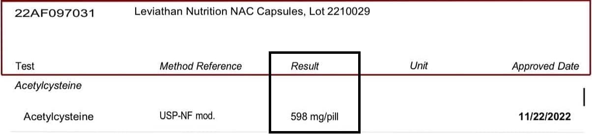 Leviathan Nutrition Nac Supplement N-Acetyl Cysteine For Lung, Liver, Immune Support - Potent Antioxidant Support To Boost Glutathione Levels 600Mg, 120 Capsules : Health & Household