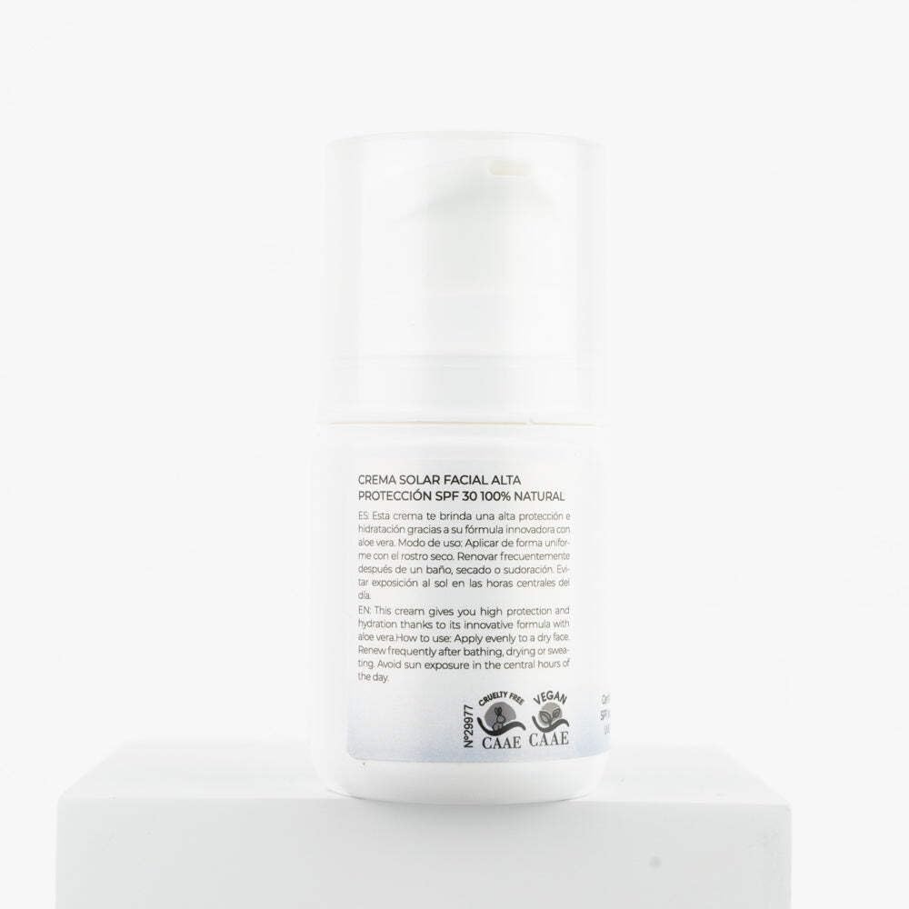 Natural&Organic Facial Sunscreen Spf30 50 Ml
