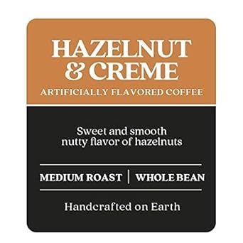 Copper Moon Medium Roast Whole Bean Coffee, Hazelnut & Cream Blend, 5 Lb