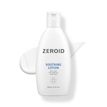 Zeroid | Soothing Lotion | Moisturizer For Sensitive Skin | Skin Barrier Repair | Face & Body Lotion For Soothing & Calming | Lotion For Extremely Dry Skin | Korean Skin Care | 6.76 Fl Oz (200Ml)