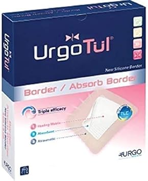 Urgotul Absorb Border Dressing, 15 X 8 Cm