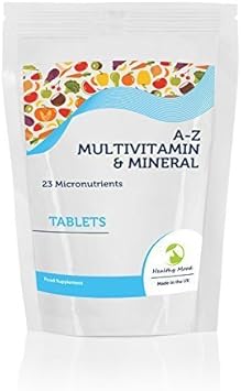 A-Z Multivitamin & Minerals 60 Tablets Pills Nutrition Health Food Supplements Healthy Mood Uk Quality Nutrients