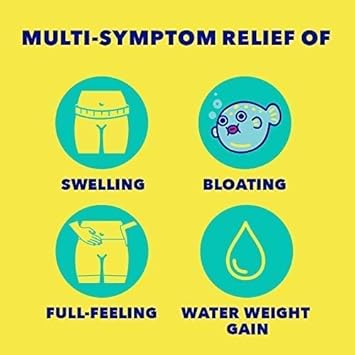 Midol Bloat Relief Caplets, 60 Count – With Pamabrom For Period Bloating Relief