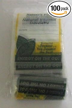 Naturesplus Vitamin Travelettes - 100 Pack - Clear, Disposable Pill Pouch Bags With Write-On Labels - Perfect For Travel, On-The-Go - Reusable Airtight Zipper Baggies