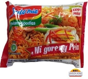 Indomie Mi Goreng Instant Noodles Pedas - 40 PACKETS : Amazon.co.uk: Grocery
