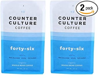 Counter Culture Coffee Dark Roast Whole Bean Organic Number 46 12Ozcoffee, 12 Oz (Pack Of 2)
