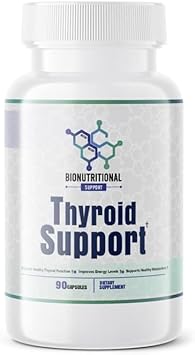 Thyroid Support - Ltyrosine, Iodine, Vitamin B12 Complex, Zinc, Selenium, Ashwagandha, Copper & More 30 Day Supply : Health & Household