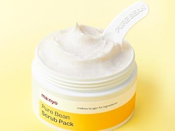 Ma:Nyo Pure Bean Scrub Pack - Daily Facial Scrub, Gentle Exfoliate & Pore Care (100G/3.52Oz) - Hydration & Smoothness