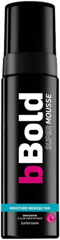 Bbold Super Dark Mousse, Self Tan With Aloe Vera & Pentavitin, Vegan & Cruelty Free Professional Fake Tan Mousse 175Ml