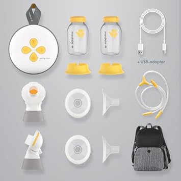 Medela Breast Pump | Swing Maxi Double Electric | Portable Breast Pump | Usb-C Rechargeable | Bluetooth | Closed System | With Carry Bag