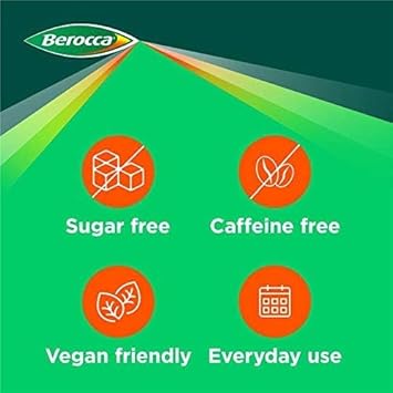 Berocca Vitamin C Effervescent Tablets, with Magnesium, Vitamin B12 & Vitamin B Complex, Orange Flavour, 1 Pack of 45 Tablets - 6 Weeks Supply : Amazon.co.uk: Health & Personal Care
