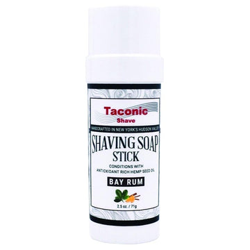 Taconic Shave Shaving Soap Stick With Antioxident Rich Seed Oils For A Smooth Shave (Bay Rum)
