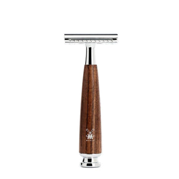 Mühle Rytmo Safety Razor - Safety Razor For Classic Razor Blades - High-Grade Resin Handle In Melange With Metal Accents