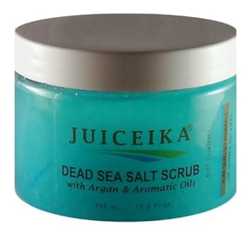 Dead Sea Salt Scrub With Argan & Aromatic Oils -Ocean Breeze (15.5 Fl.Oz.-450Ml) By Juiceika : Body Scrubs : Beauty & Personal Care