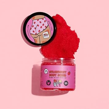 Mallows Beauty Strawberry Body Scrub, Exfoliating Body Scrub, Mixed Sugar and Salt Scrub, Prevents Strawberry Legs, Vegan and Handmade in the UK, 280g : Amazon.co.uk: Beauty