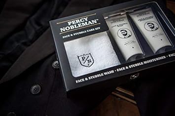 Percy Nobleman - Face & Stubble Care Kit by Percy Nobleman, A Men's Gift Set For Skin Care. Moisturiser, Wash and Face Towel Kit : Amazon.co.uk: Beauty