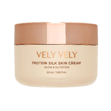 Vely Vely Protein Silk Skin Cream β Glowing Hydration Moisturizing Hypo-Allergenic Supple Water Glow Skin Silkworm Cocoon Extract Amino Acid Complex Floral Scent (1.69 Fl.Oz. / 50Ml) : Beauty & Personal Care