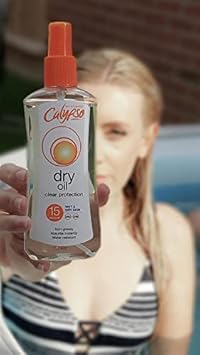 Calypso Dry Oil Wet Skin Spray SPF15 : Amazon.co.uk: Beauty