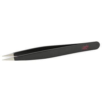 Seki Edge Ss-501- Black Stainless Steel Point Tweezer