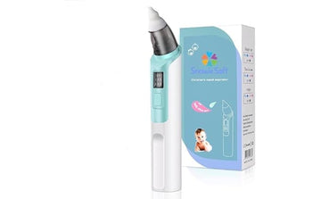 Nasal Aspirator for Baby-Electric Nose Suction for Baby Nose Sucker with 6 Suction Levels, Waterproof Nose Aspirator for Toddlers, Light Soothing Function