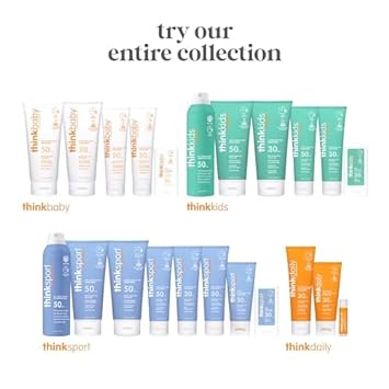 Thinksport SPF 30 Face & Body Mineral Sunscreen Stick – Safe, Natural, Water Resistant Sun Cream – Vegan, Reef Friendly UVA/UVB Sun Protection for Sports & Active Use, 0.64oz : Beauty & Personal Care