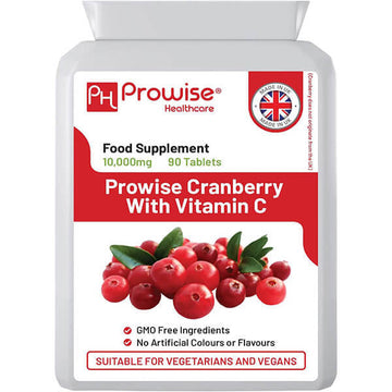 Prowise Cranberry With Added Vitamin C 10,000Mg 90 Tablets