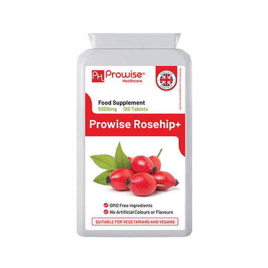 Prowise Rosehip Health+ 5000Mg 120 Vegan Tablets