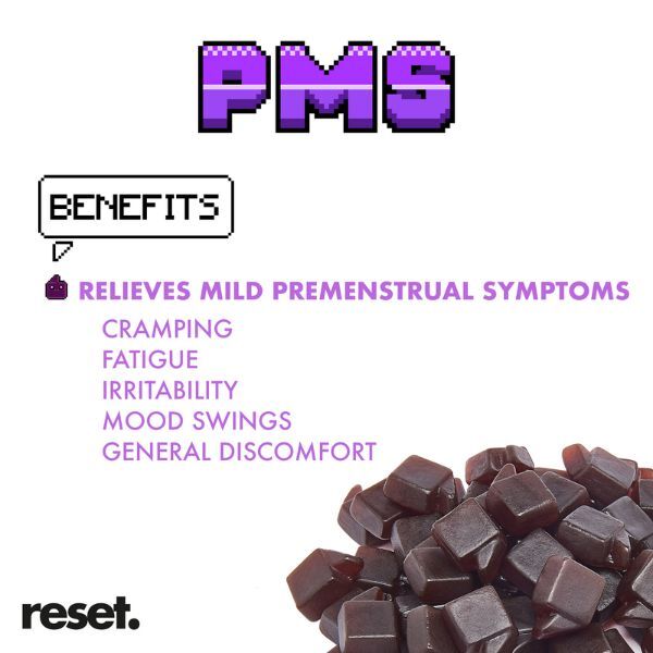 Reset Pms Vitamins Gummies Tutti-Frutti Flavour-60Pcs