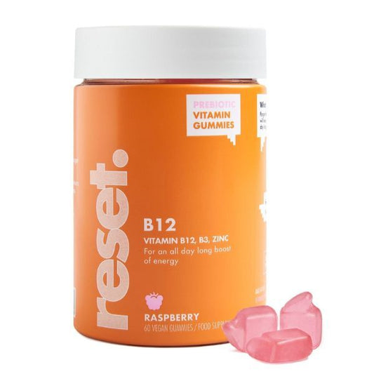 Reset B12 Vitamins Gummies Raspberry Flavour -60Pcs
