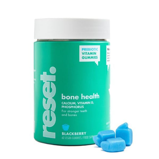 Reset Bone Health Vitamins Gummies Blackberry Flavour-60Pcs