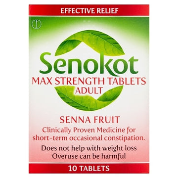 Senokot Max Strength Tablets X 10