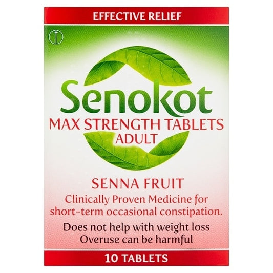 Senokot Max Strength Tablets X 10
