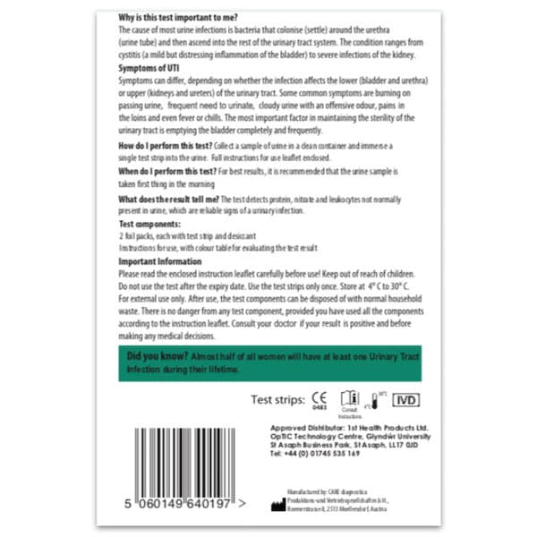 Selfcheck Urine Infection Test Kit