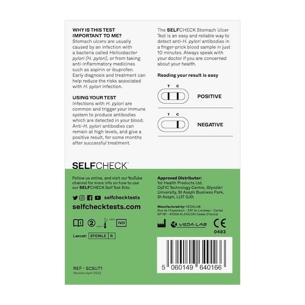 Selfcheck Stomach Ulcer Test Kit