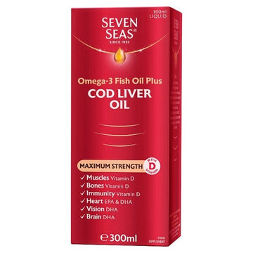 Seven Seas Cod Liver Oil Maximum Strength Liquid