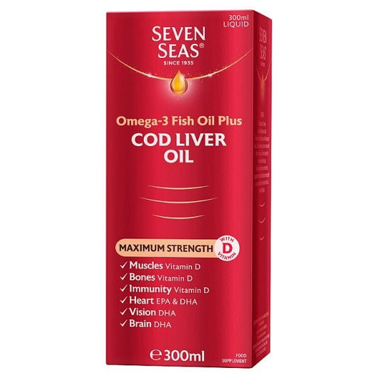 Seven Seas Cod Liver Oil Maximum Strength Liquid