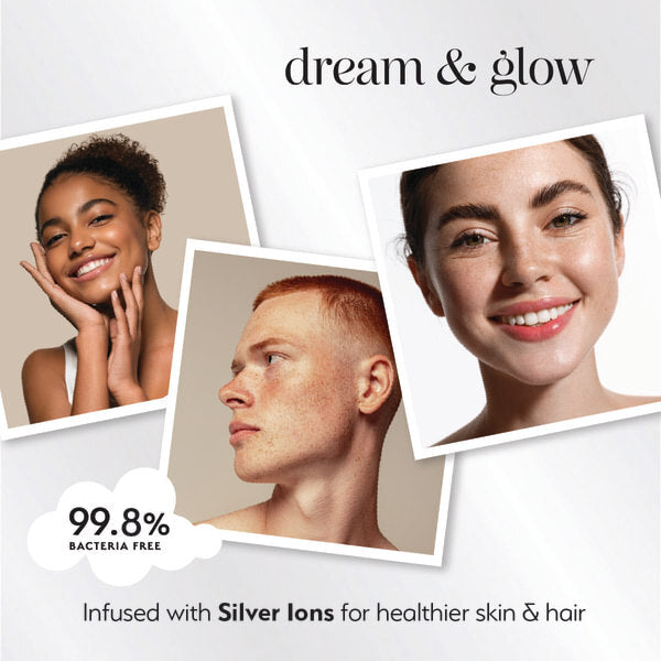 Silver Cloud Pink Fluffy Satin Sleep Eye Mask