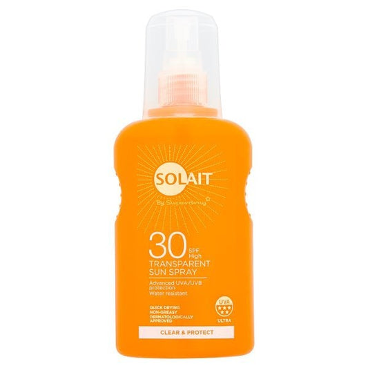 Solait Transparent Sun Cream Spray Spf30 200Ml