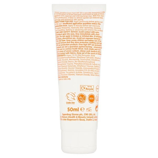 Solait Sensitive Face Fluid Spf50 50Ml